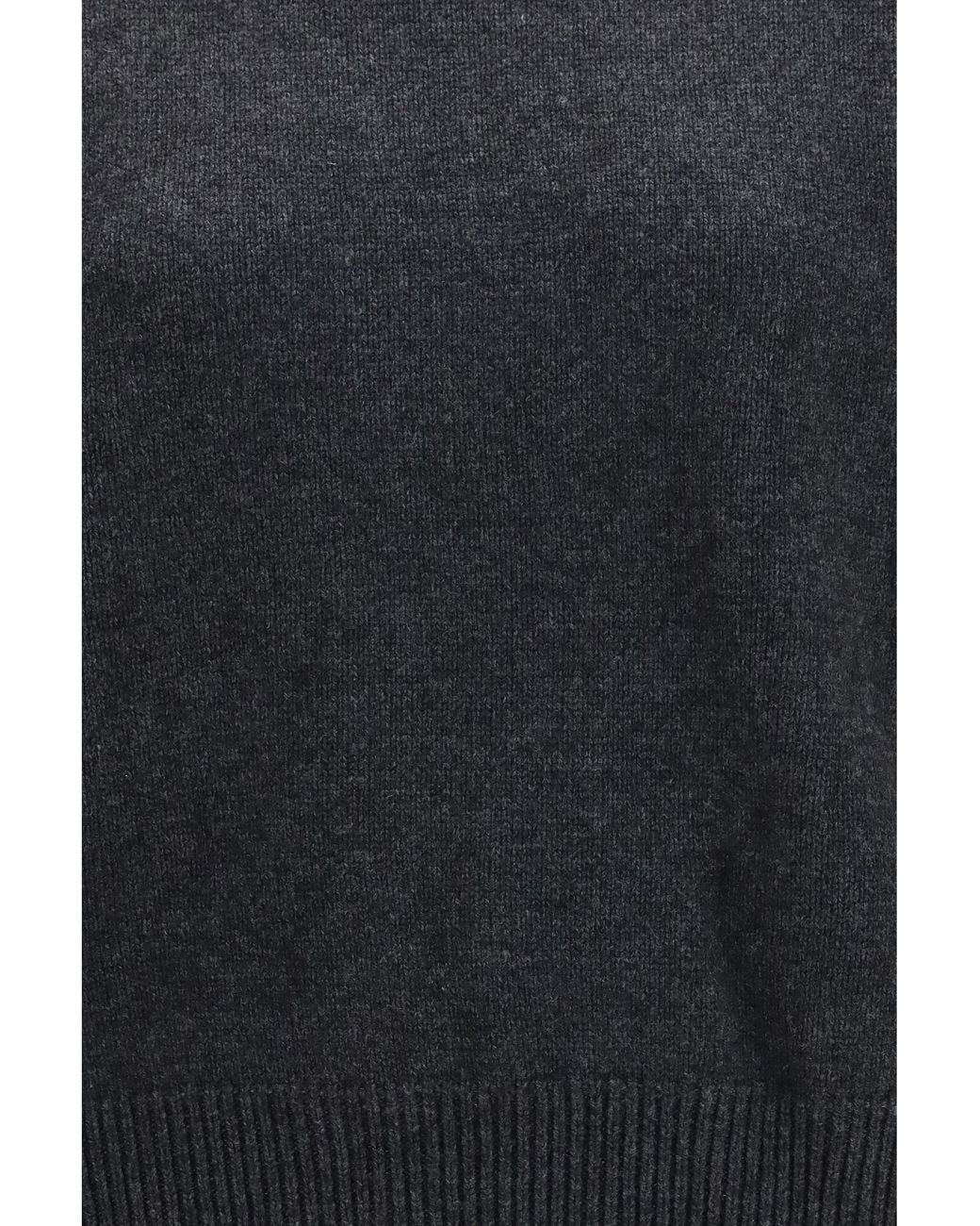 Loulou de Saison Blue Breha Wool Cashmere Sweater Charcoal