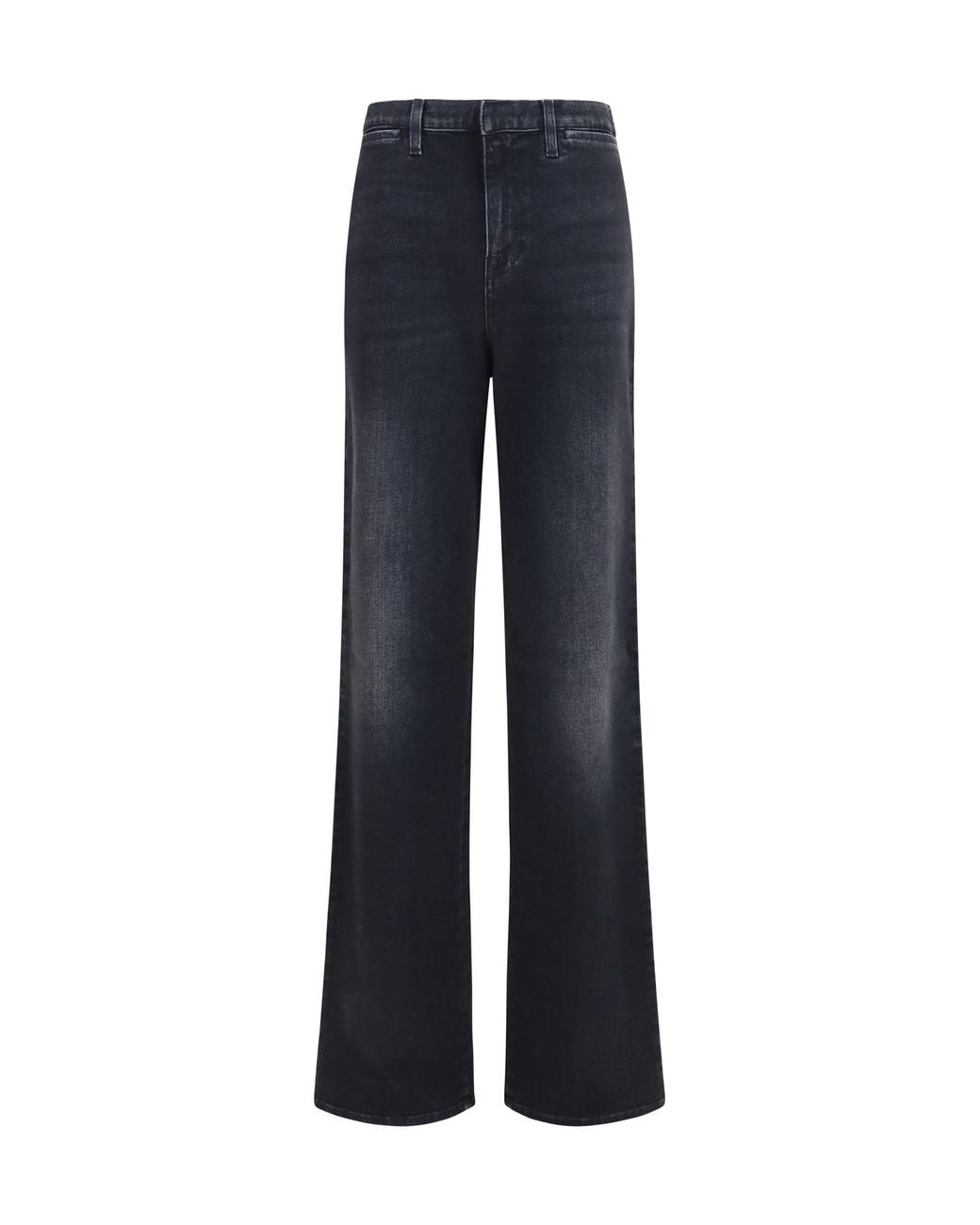 Gucci Blue Stretch Cotton Jeans With Web Stripe