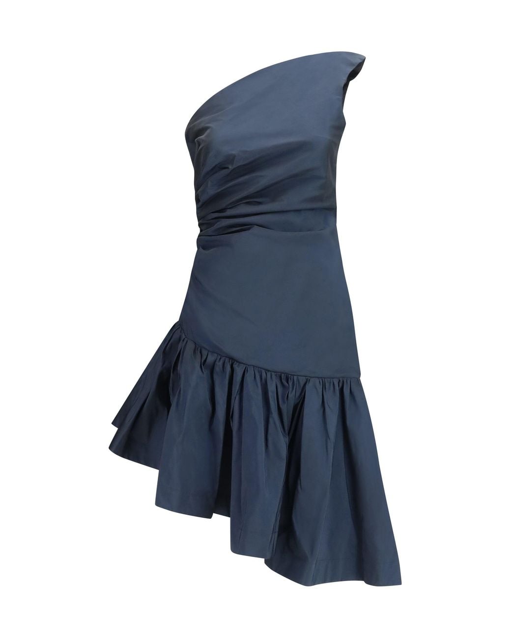 Sara Roka Blue Anuja One Shoulder Dress