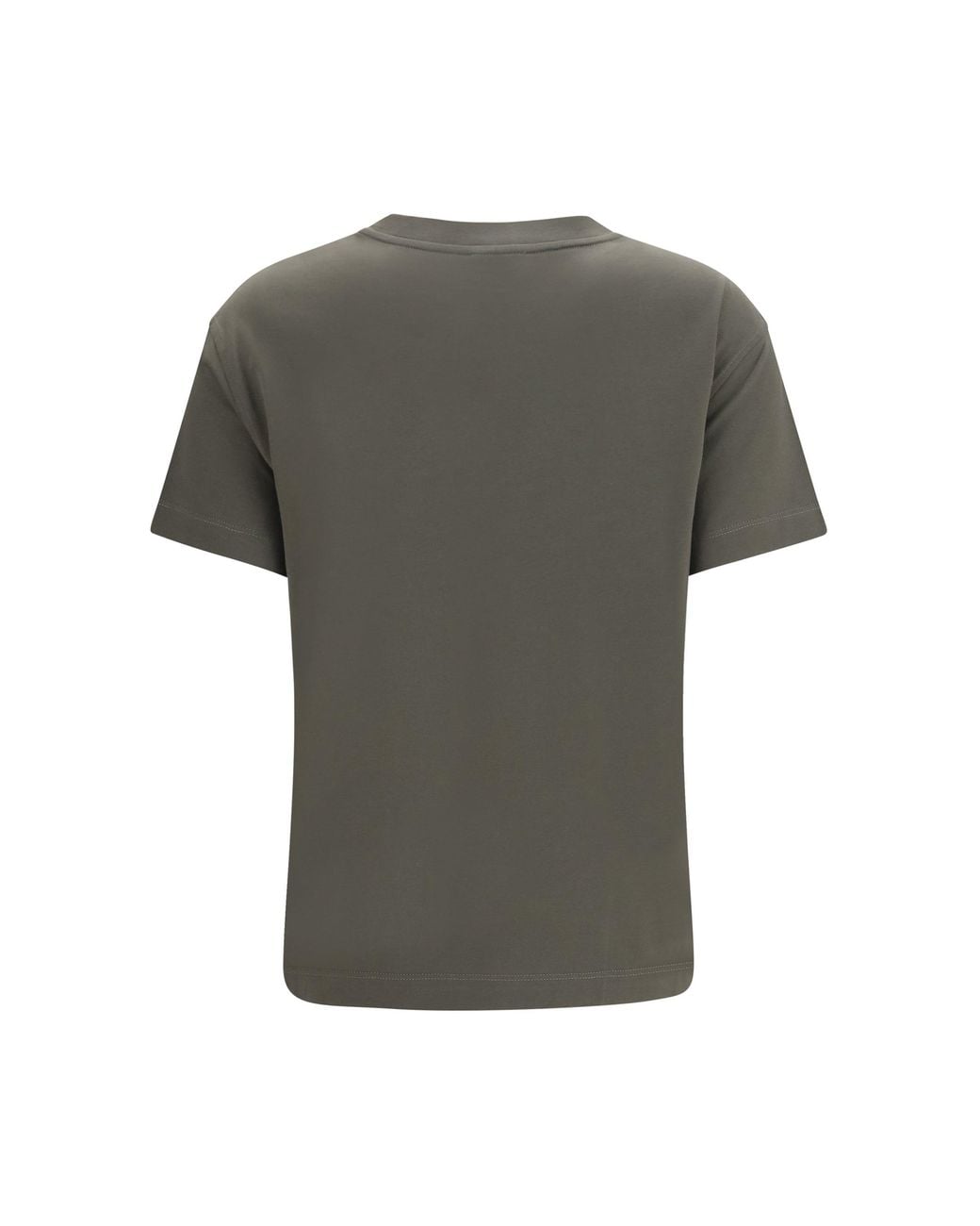 Brunello Cucinelli Gray Cotton T-Shirt Origano