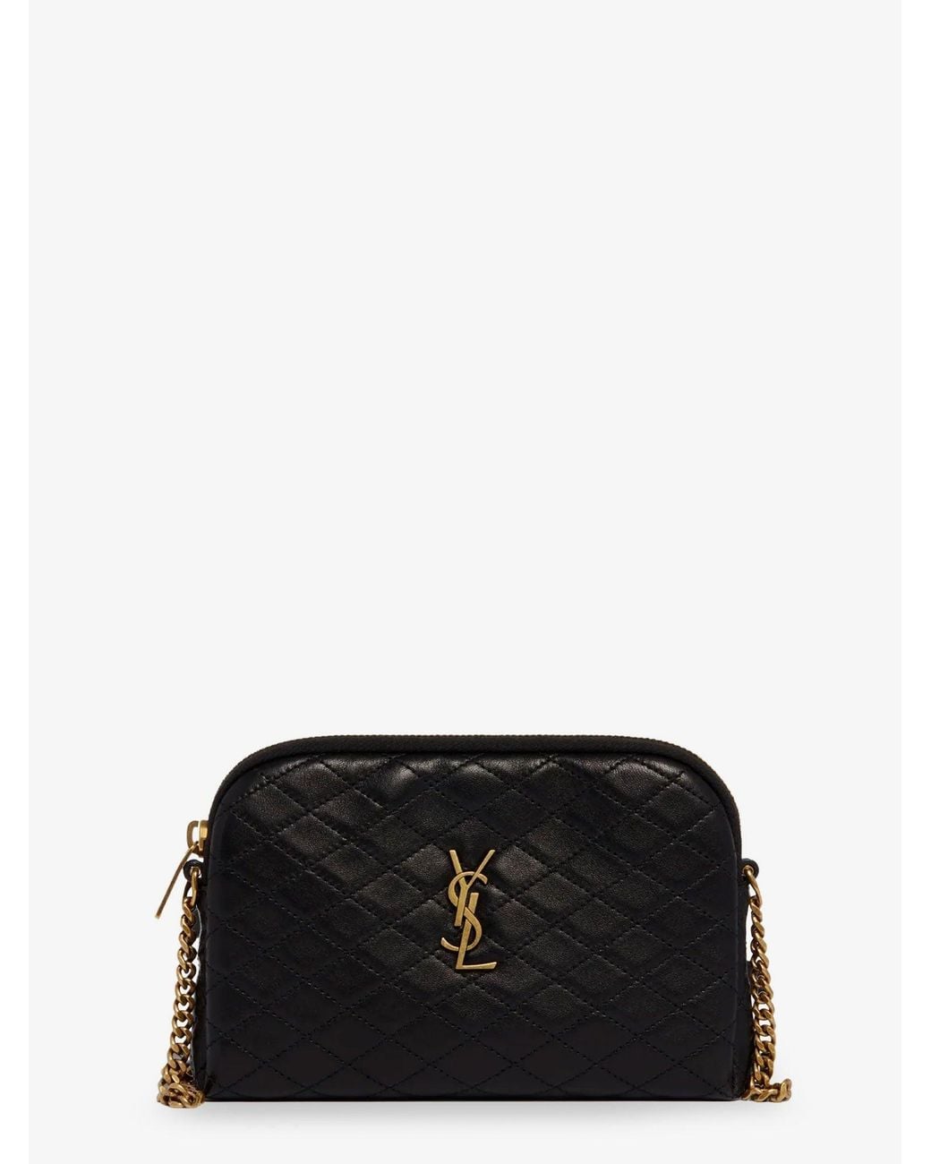 Saint Laurent Black Gaby Leather Shoulder Bag