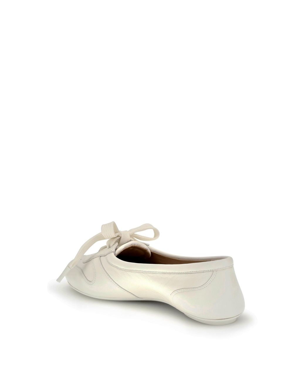 Gianvito Rossi White Vault Ballerinas