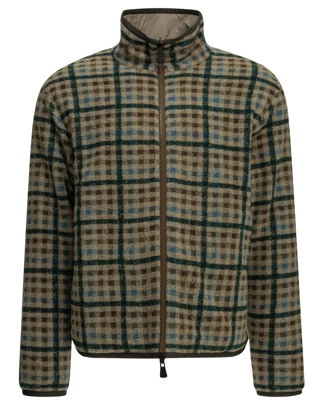 Moncler Green Reversible Fleece Jacket for men