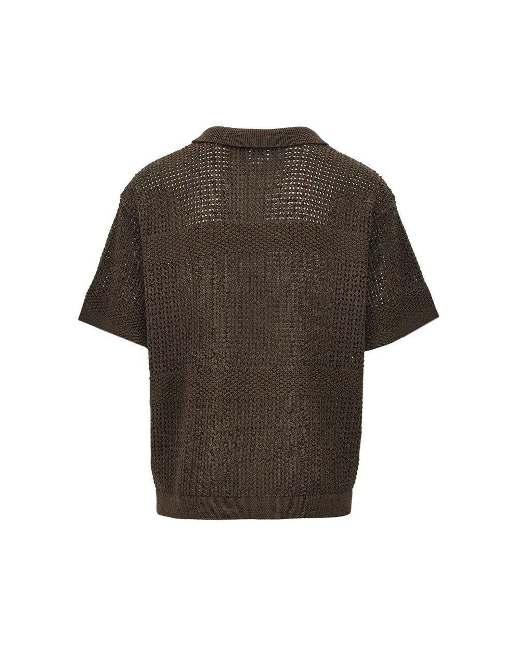 Obey Green 'Zach' Knitted Shirt for men