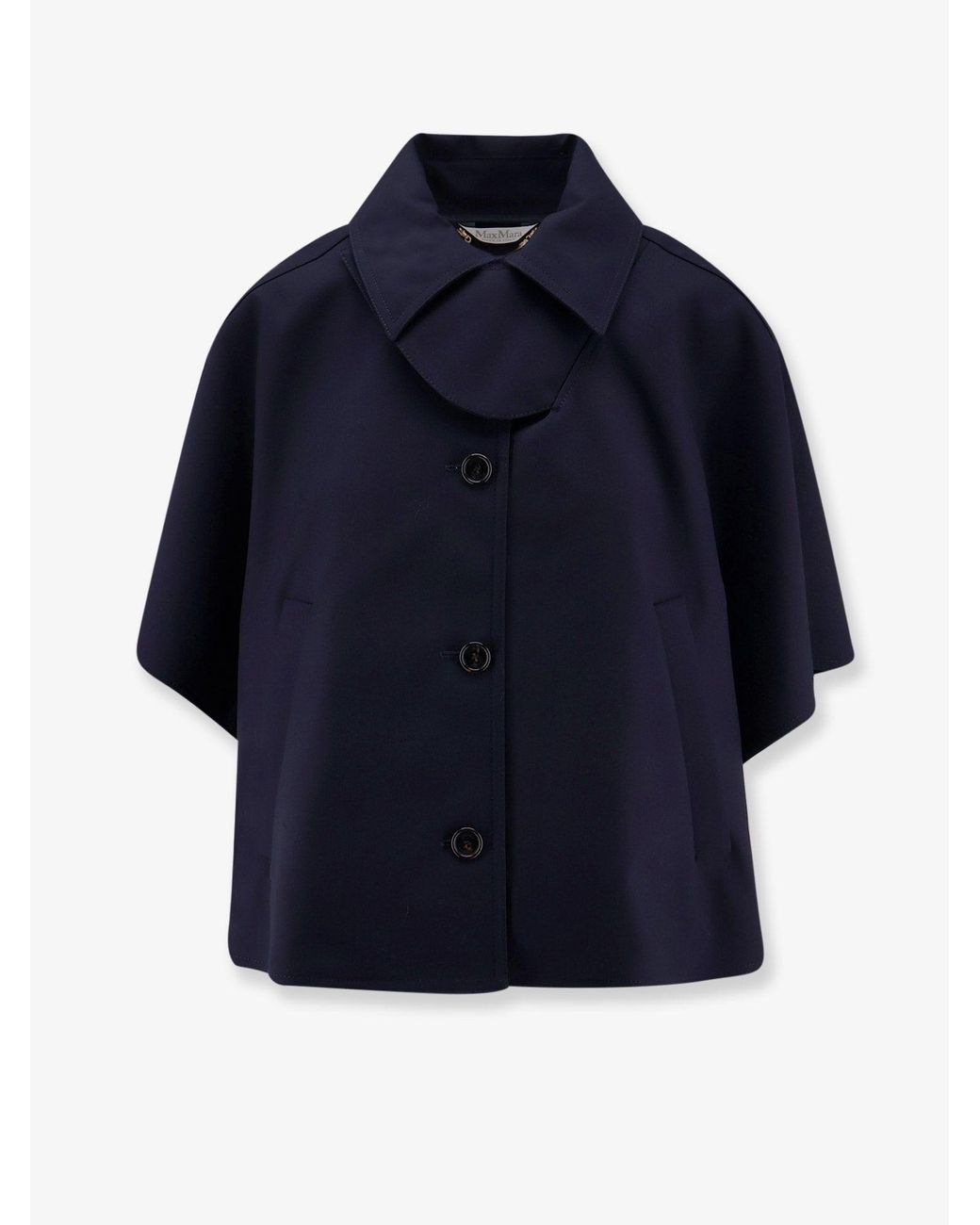 Max Mara Blue Jackets Cotone