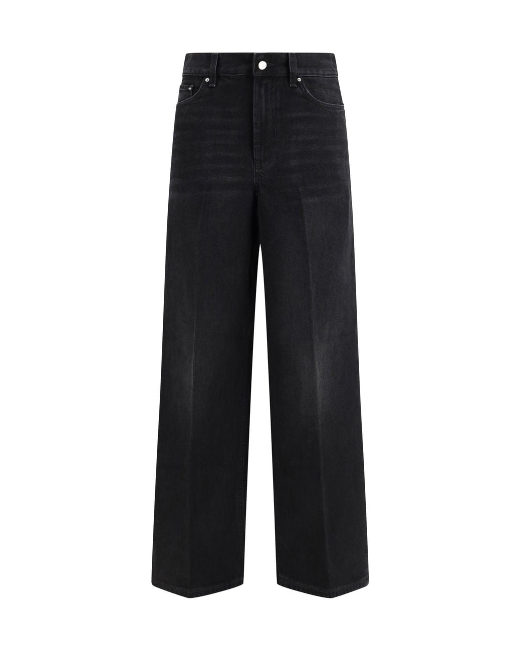 Totême Black Wide-Leg Jeans