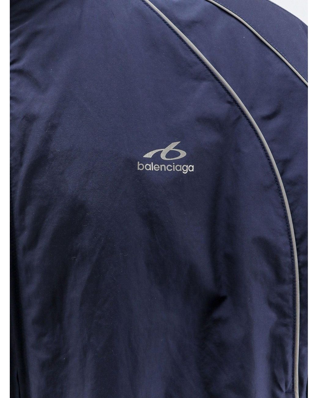 Balenciaga Blue Tracksuit Jacket With Logo for men