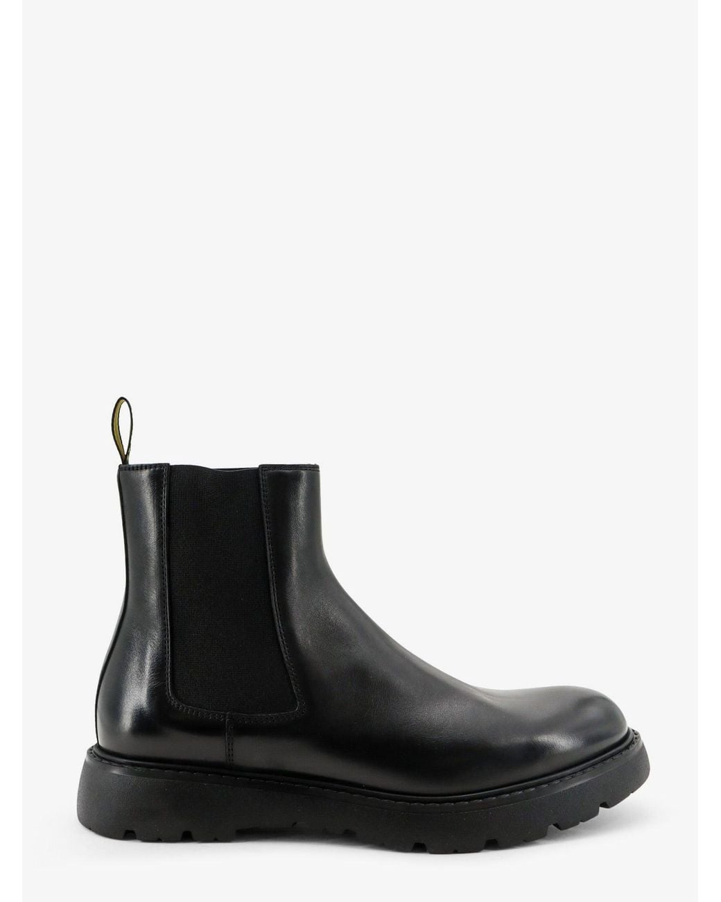 Doucal's Black Leather Boots for men