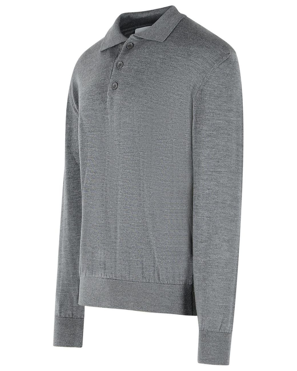 Costumein Gray 'Pablo' Merino Wool Sweater for men
