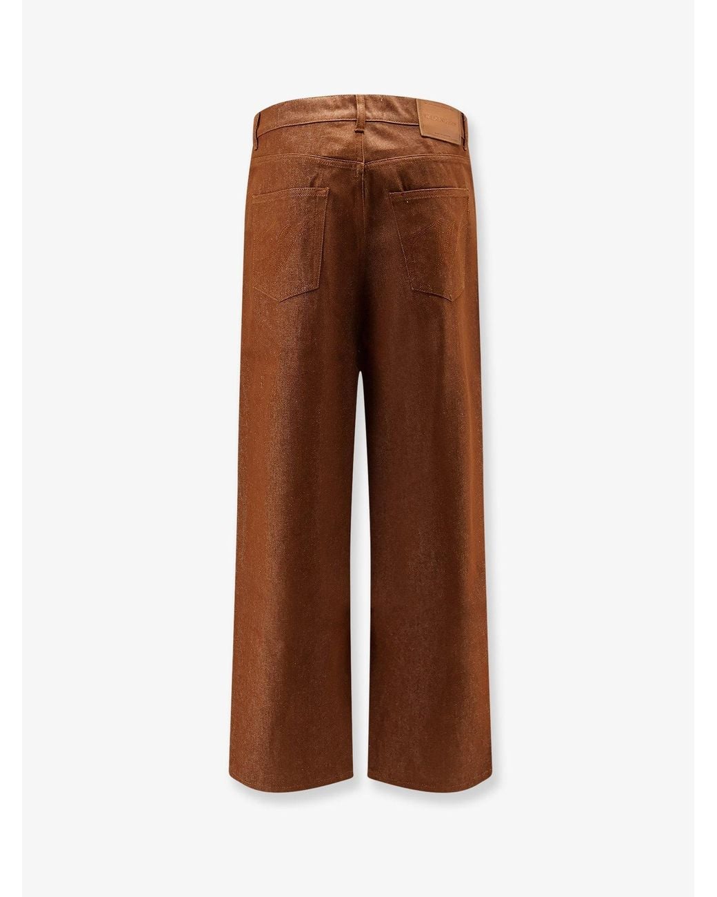 Walk In Paris Brown Trousers Baggy Denim for men