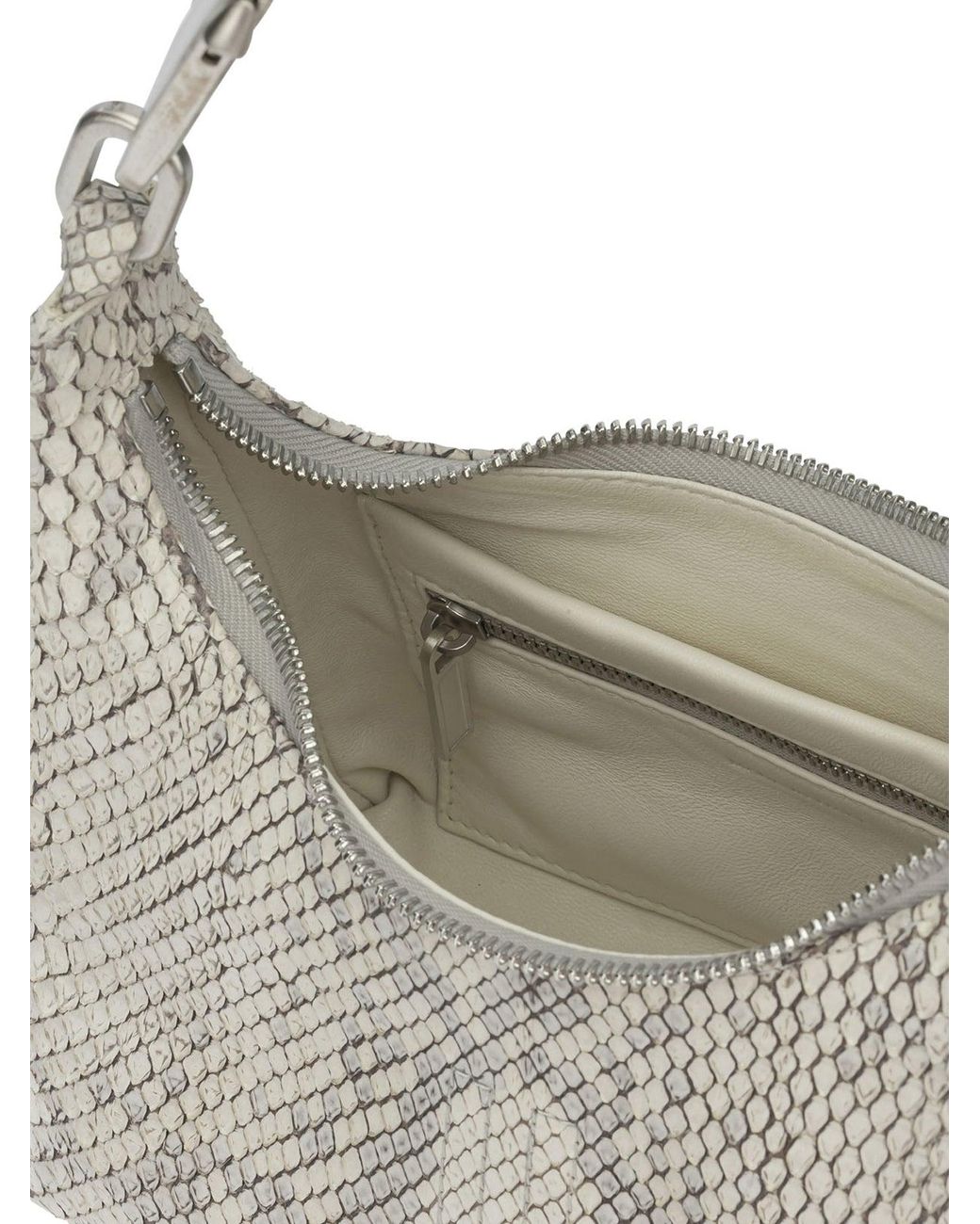 Rick Owens Gray "Disco Gemini" Small Shoulder Bag