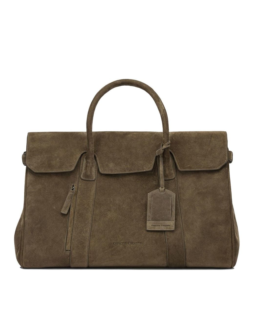 Officine Creative Brown "Bostonian 001" Travel Bag