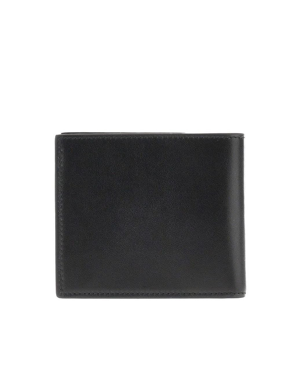 Gucci Black Leather Wallet With Horsebit Detail for men