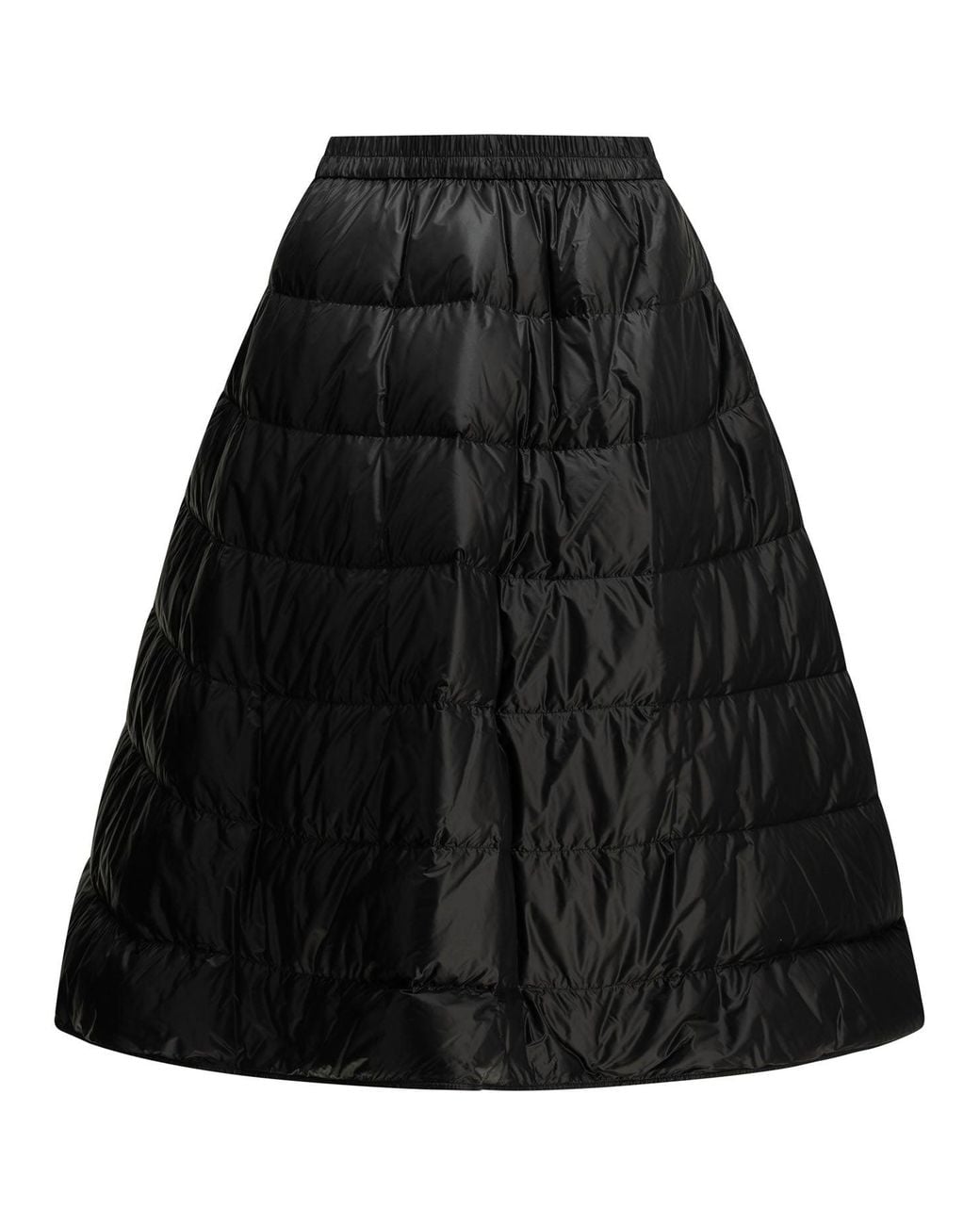 Moncler Black Padded Midi Skirt