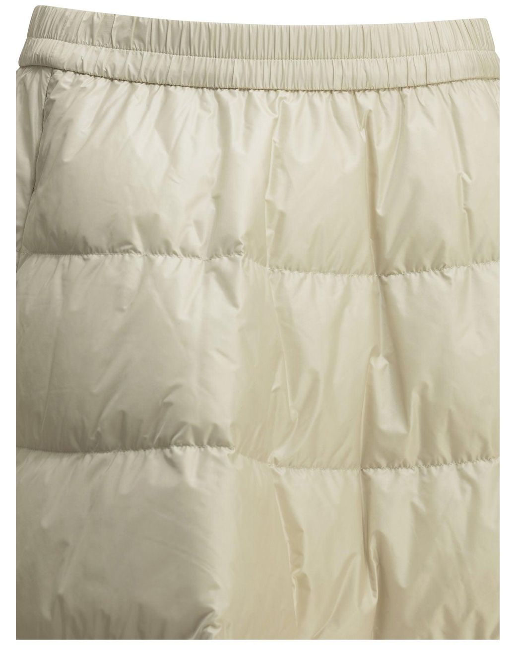 Moncler Natural Padded Midi Skirt