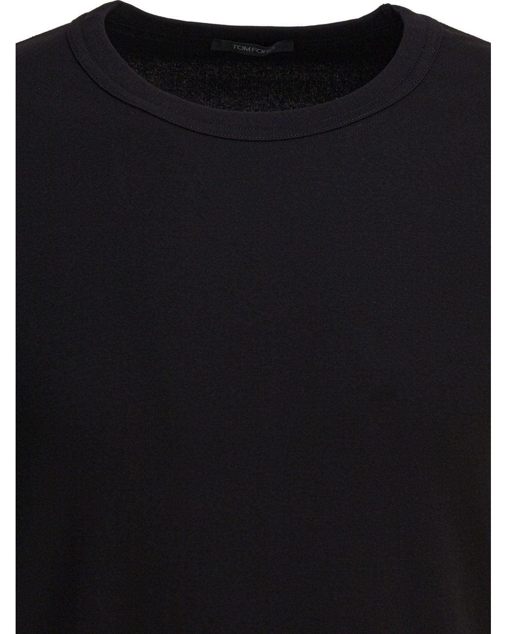 Tom Ford Black T-Shirt Crew for men