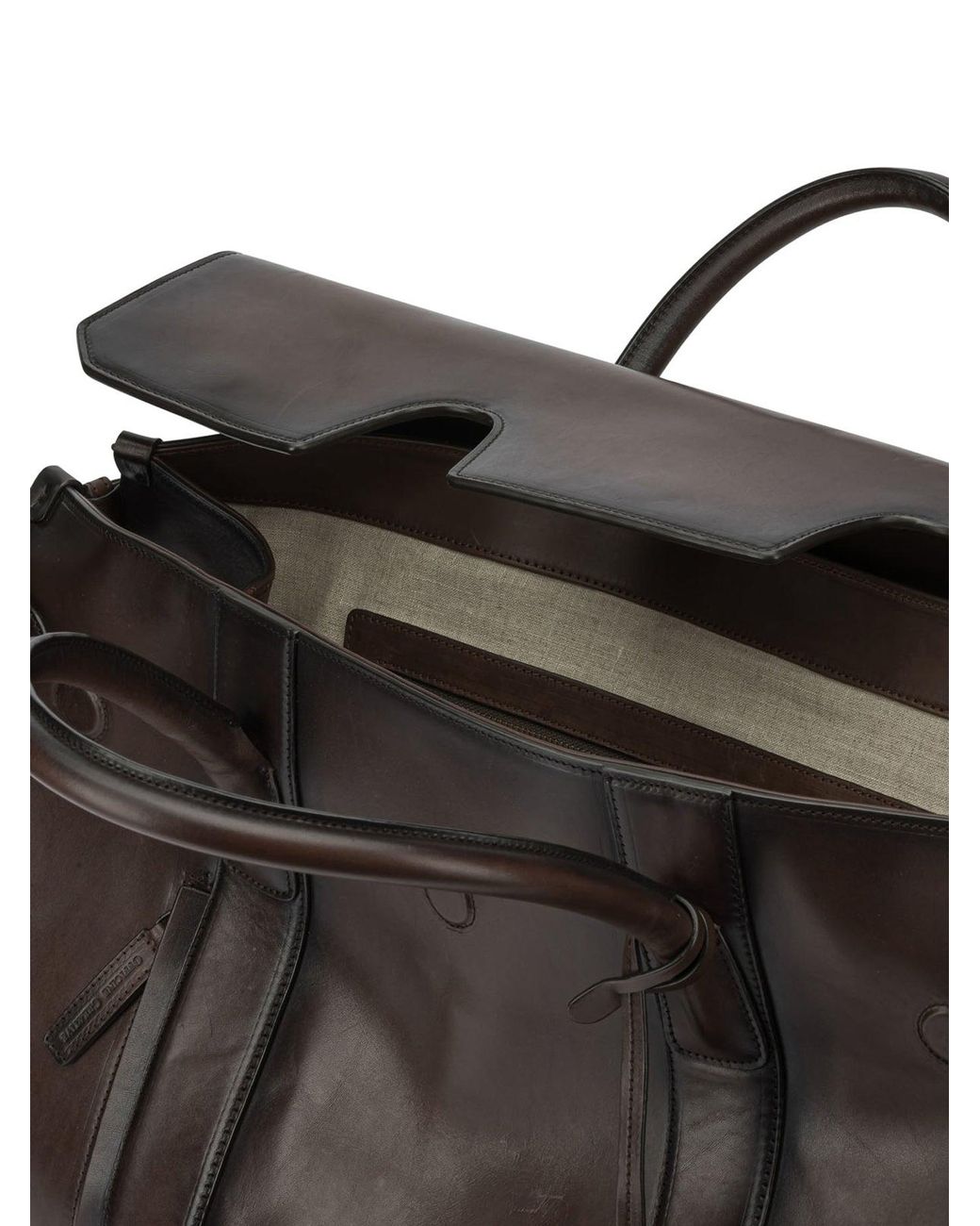 Officine Creative Black Bostonian 001 Travel Bag for men