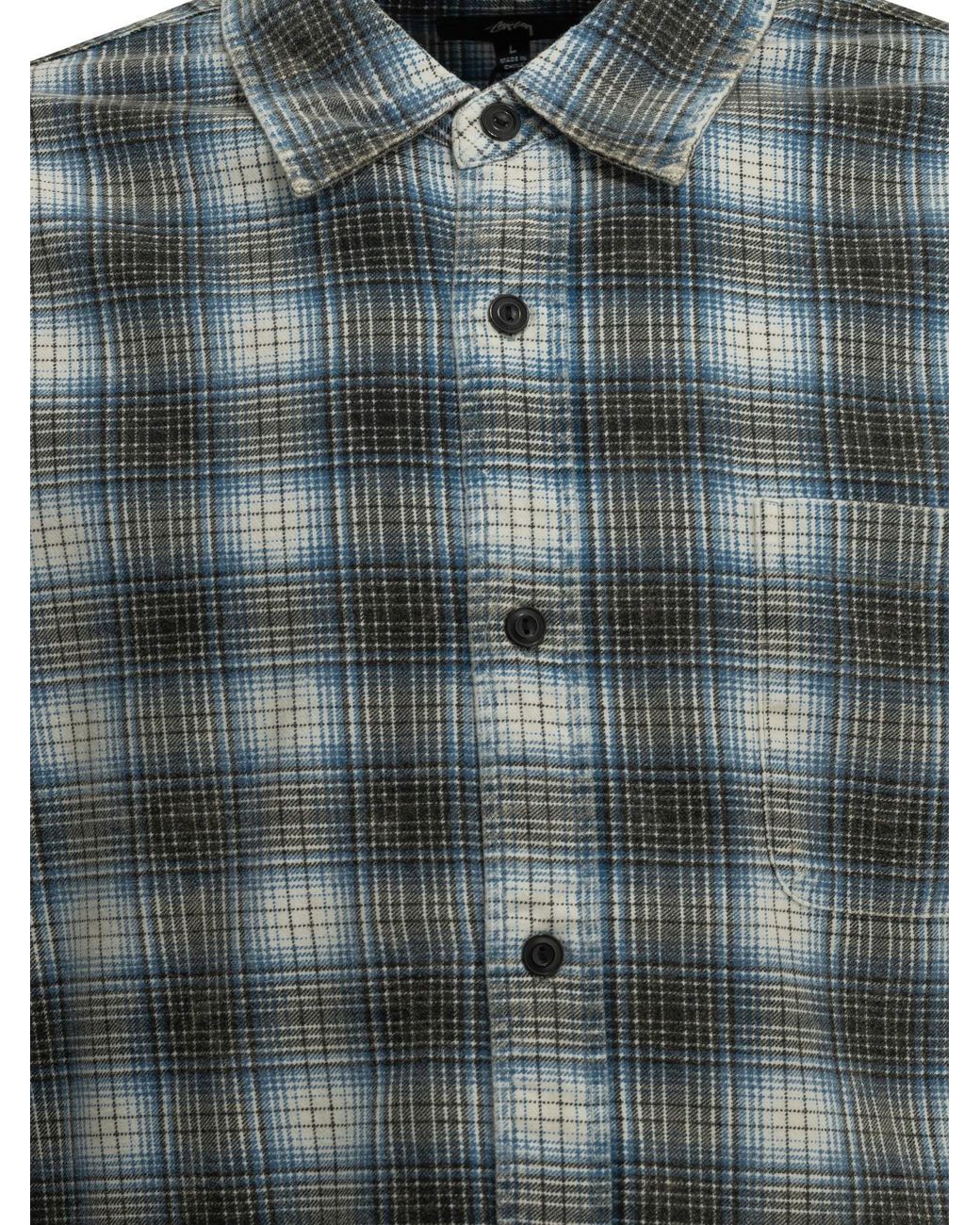 Stussy Gray Cotton Shirt for men