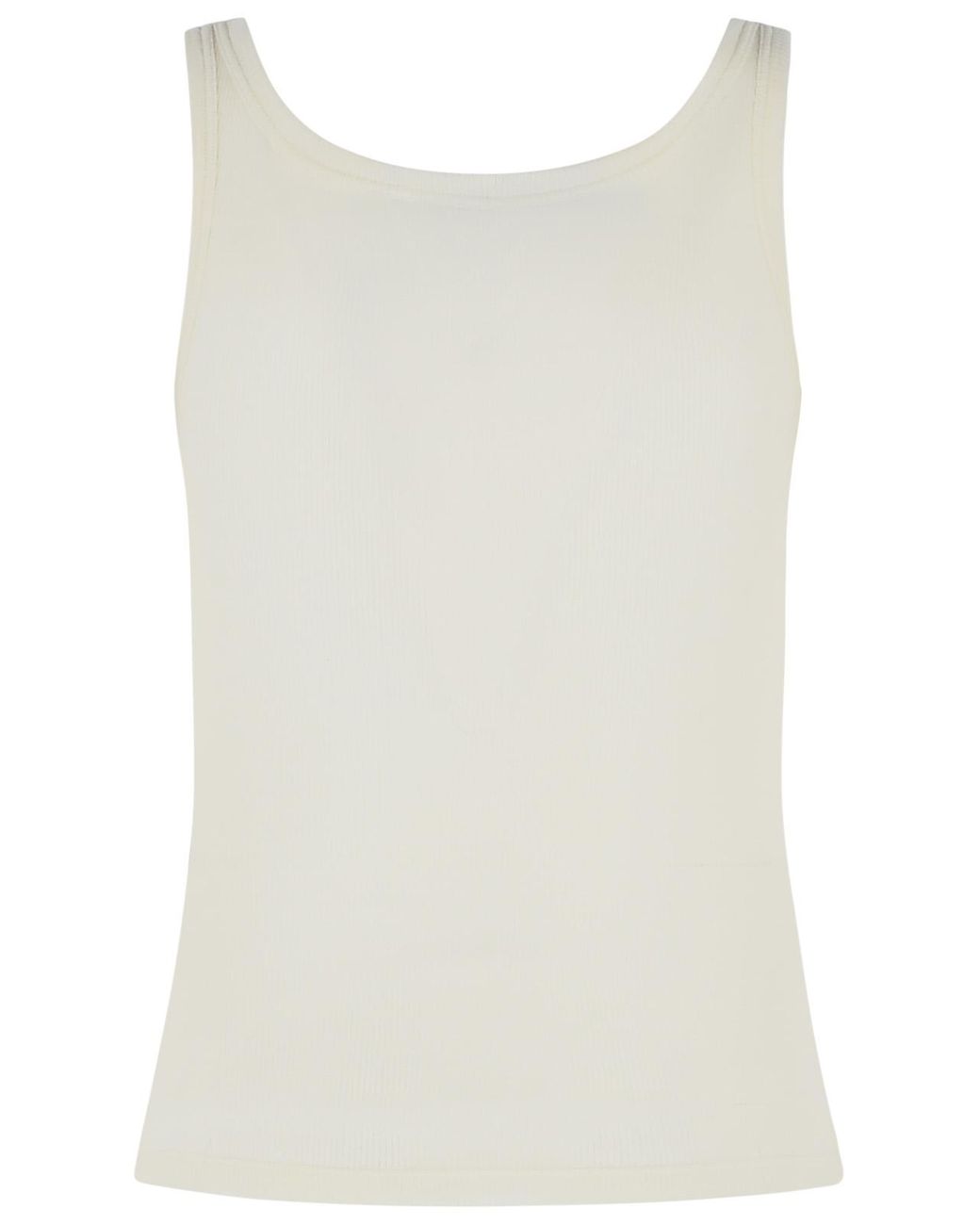 Versace White Virgin Wool Tank Top