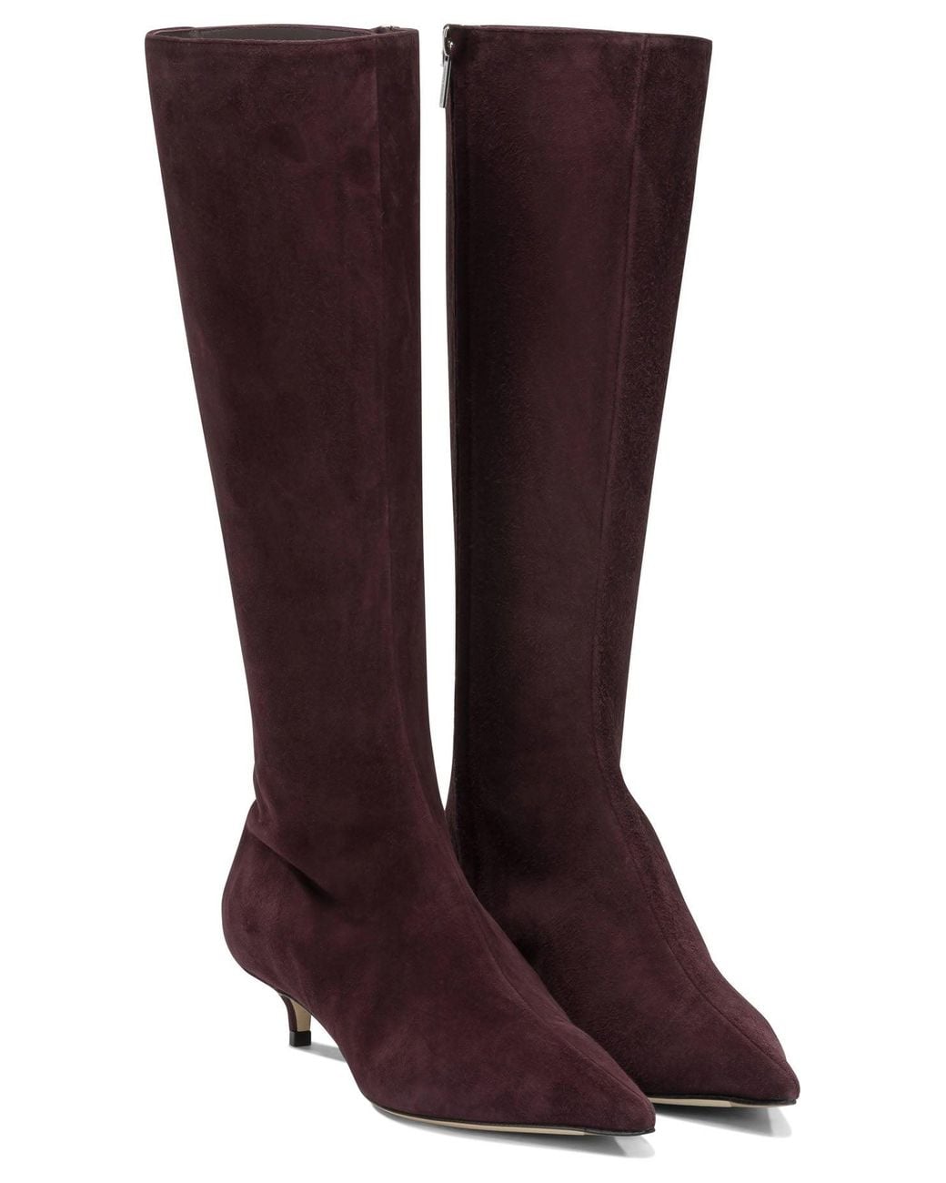 Jimmy Choo Red Amis 35Mm Knee-High Boots Bordeaux