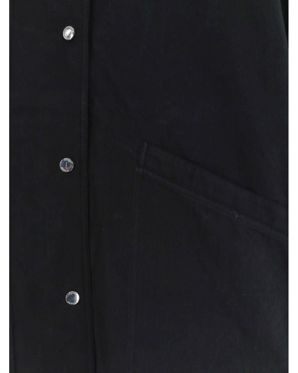 Totême Black Summer Cotton Blend Jacket