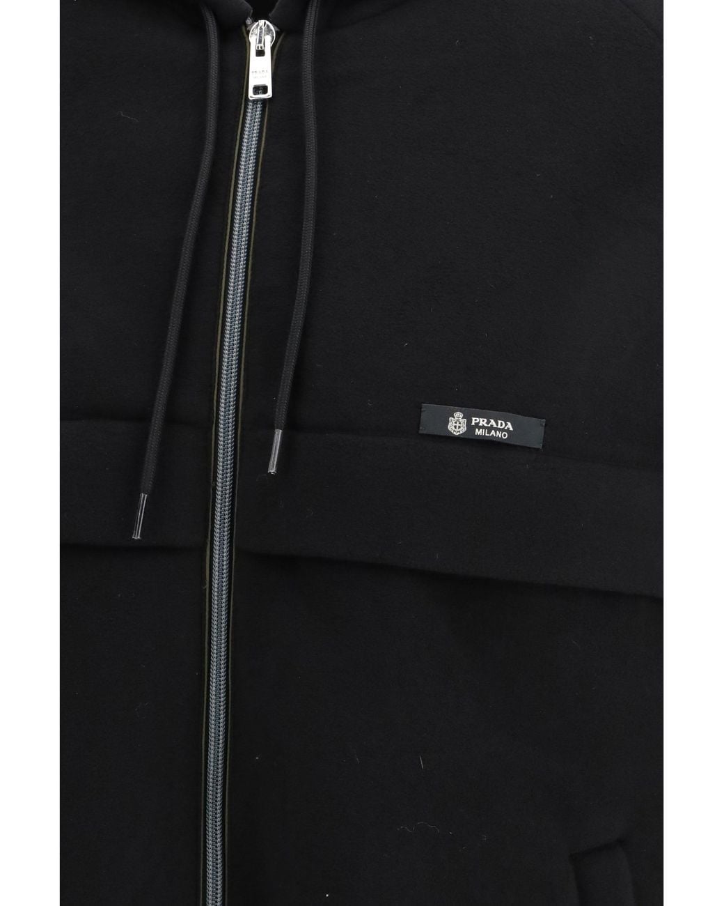 Prada Black Technical Hooded Blouson for men