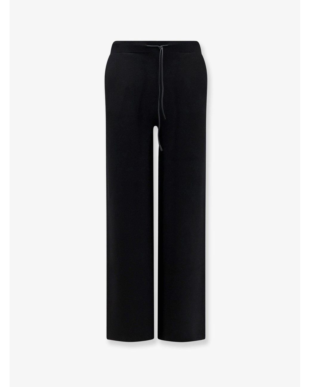 Hevò Black Viscose Blend Trousers for men