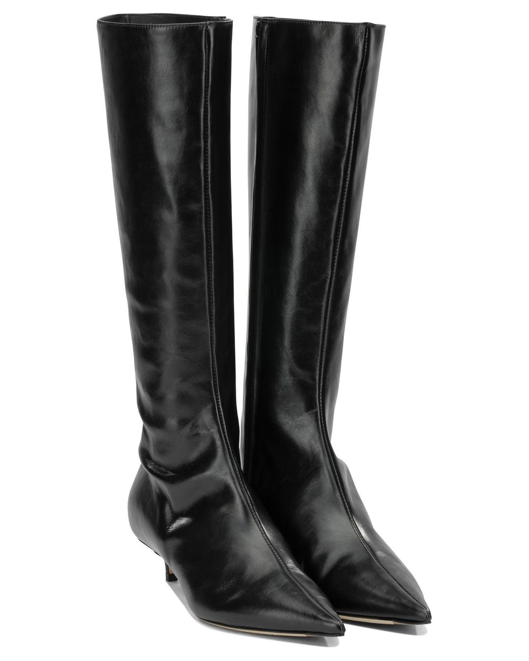 Jimmy Choo Black Amis 35Mm Knee-High Boots