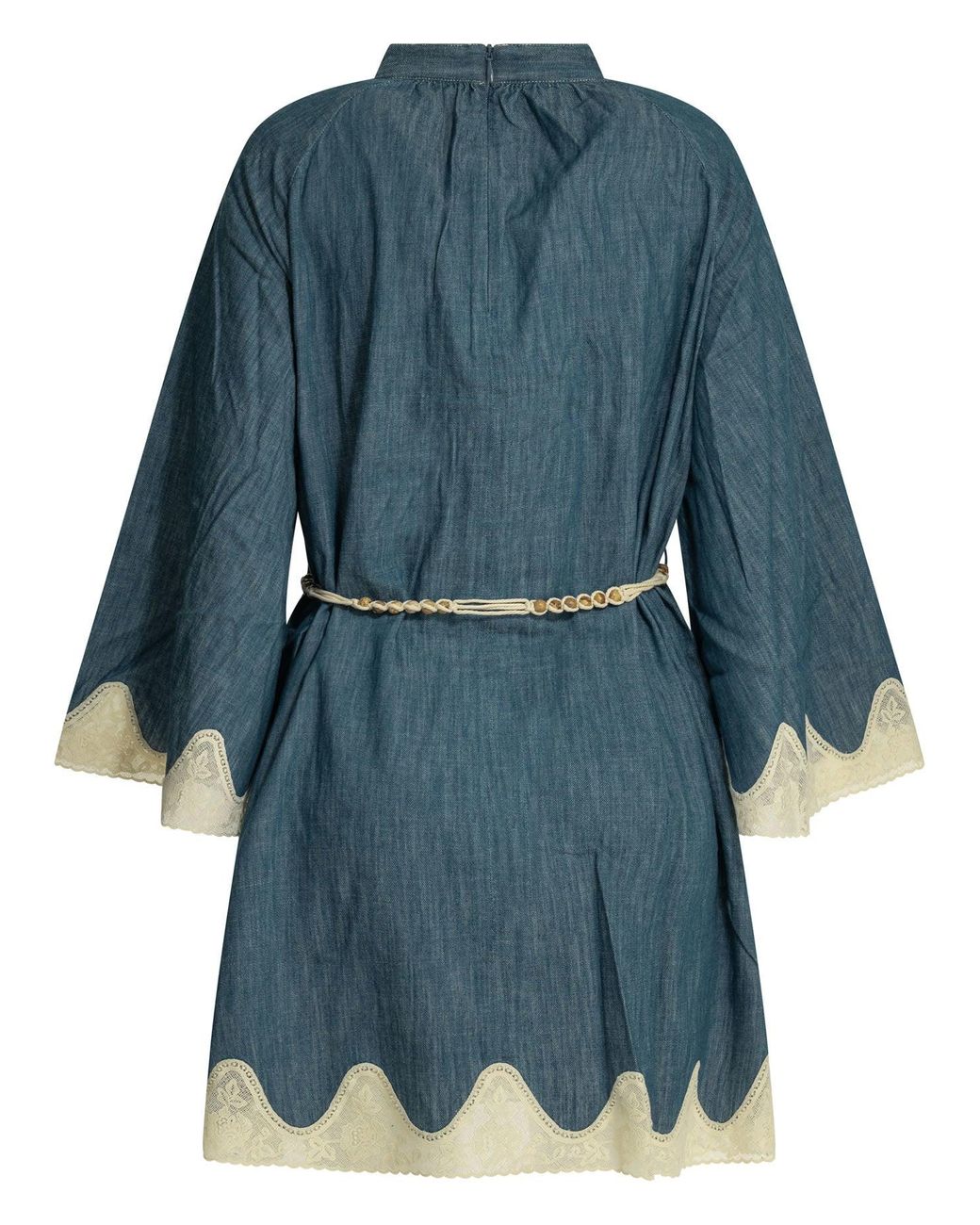 Zimmermann Blue Awaken Cotton Short Dress