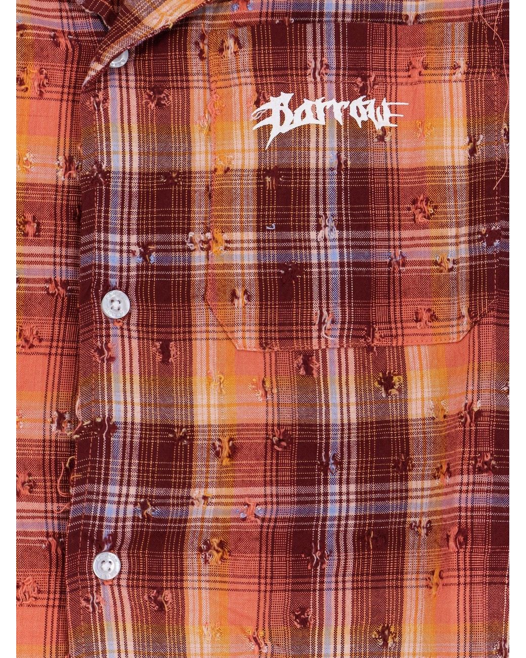 Barrow Red Shirt Bowling-Collar Cotton for men
