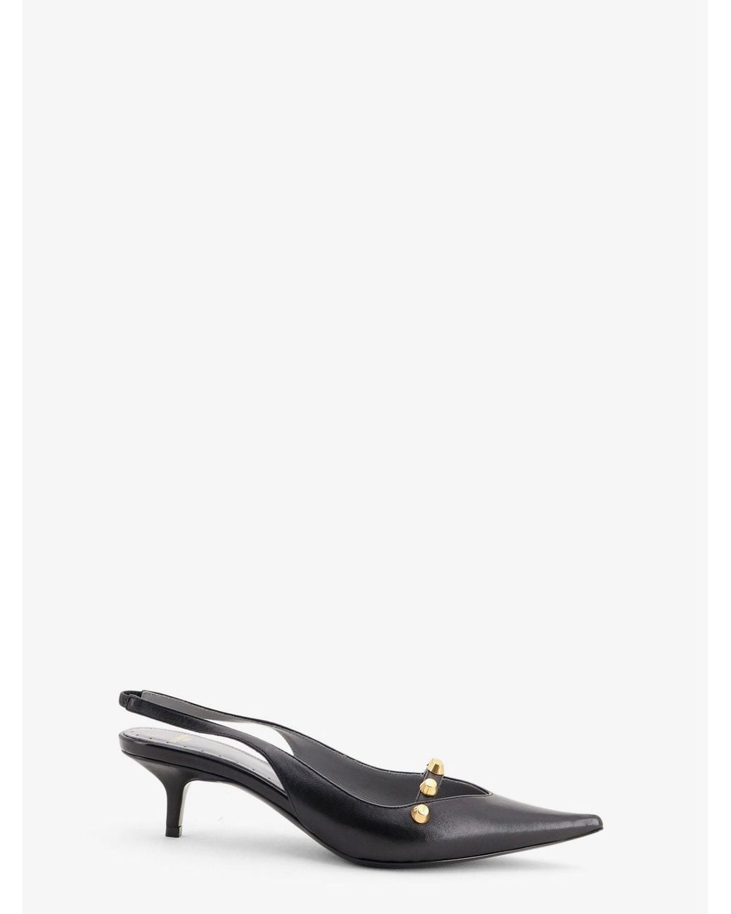 Balenciaga White Midnight City Leather Pumps