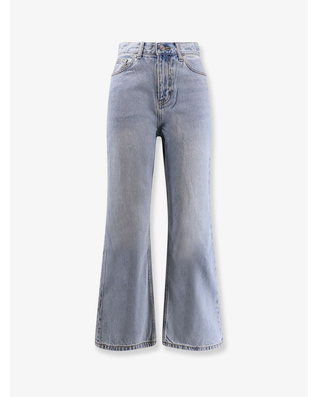 DUNST Blue Relaxed Flared Jeans