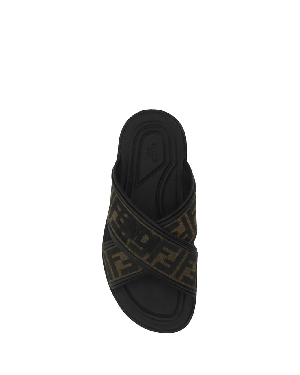 Fendi Black Ff Sandals for men
