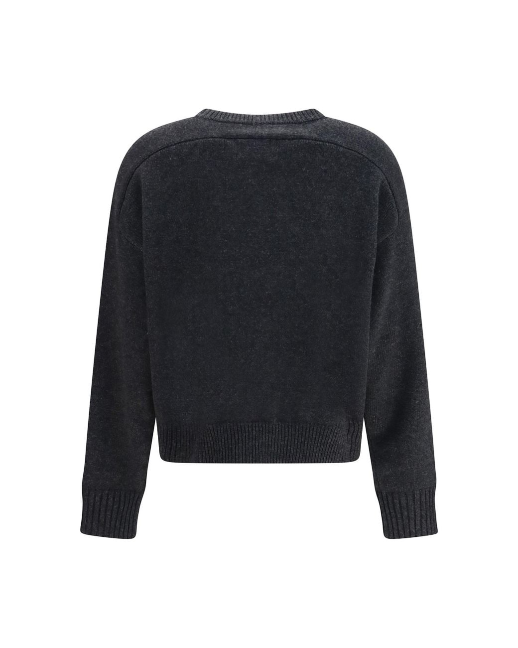 Loulou de Saison Blue Breha Wool Cashmere Sweater Charcoal
