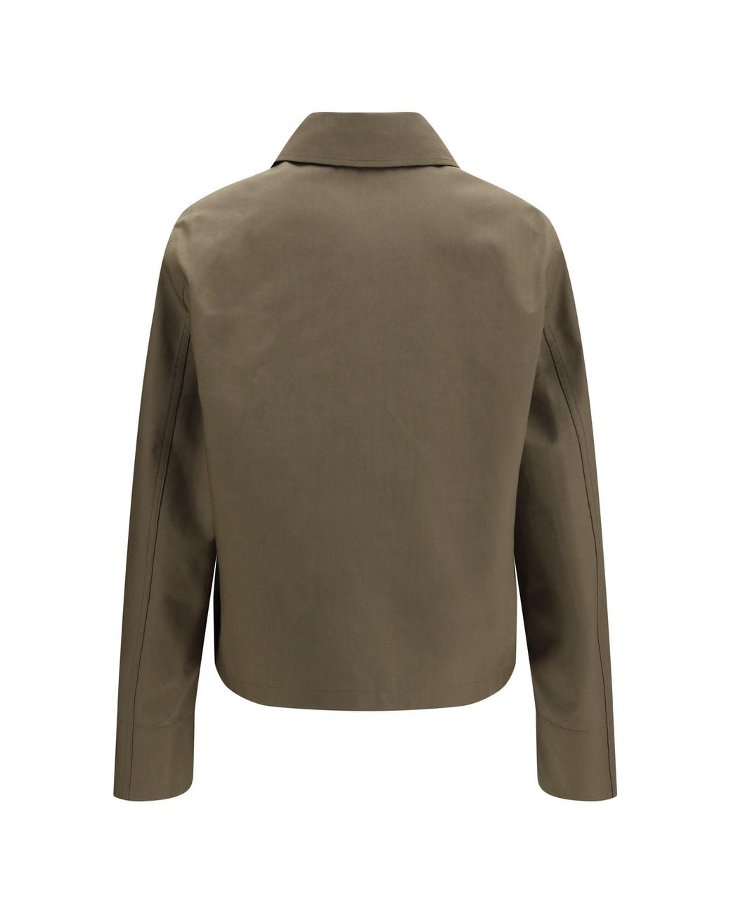 Fendi Green Mackintosh Fabric Jacket