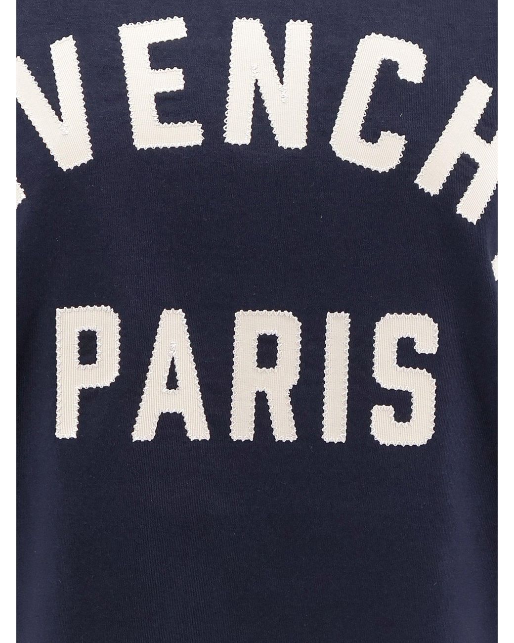 Givenchy Blue Cotton Oversize T-Shirt