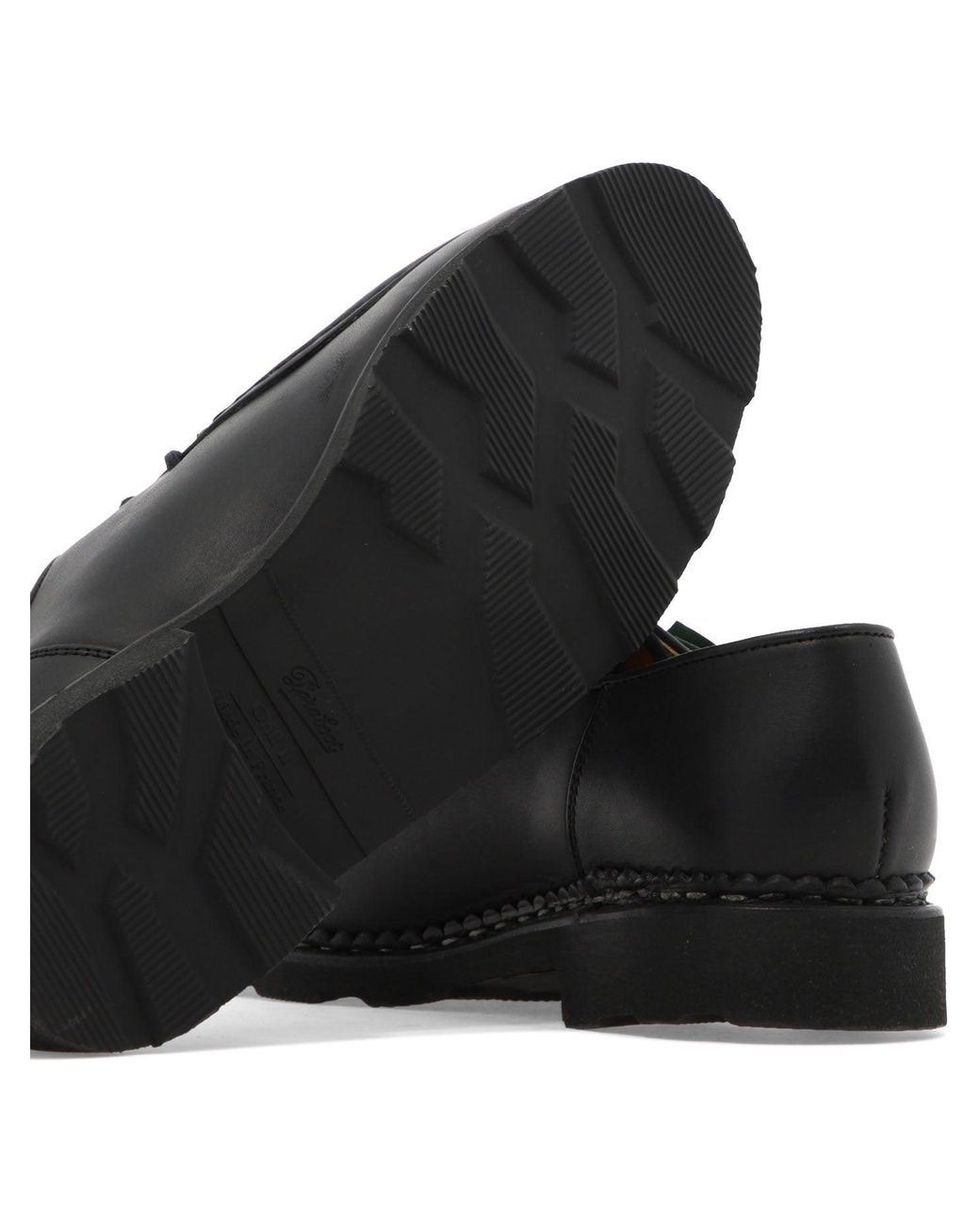 Paraboot Black "Michael Griff" Lace-Up Loafers for men