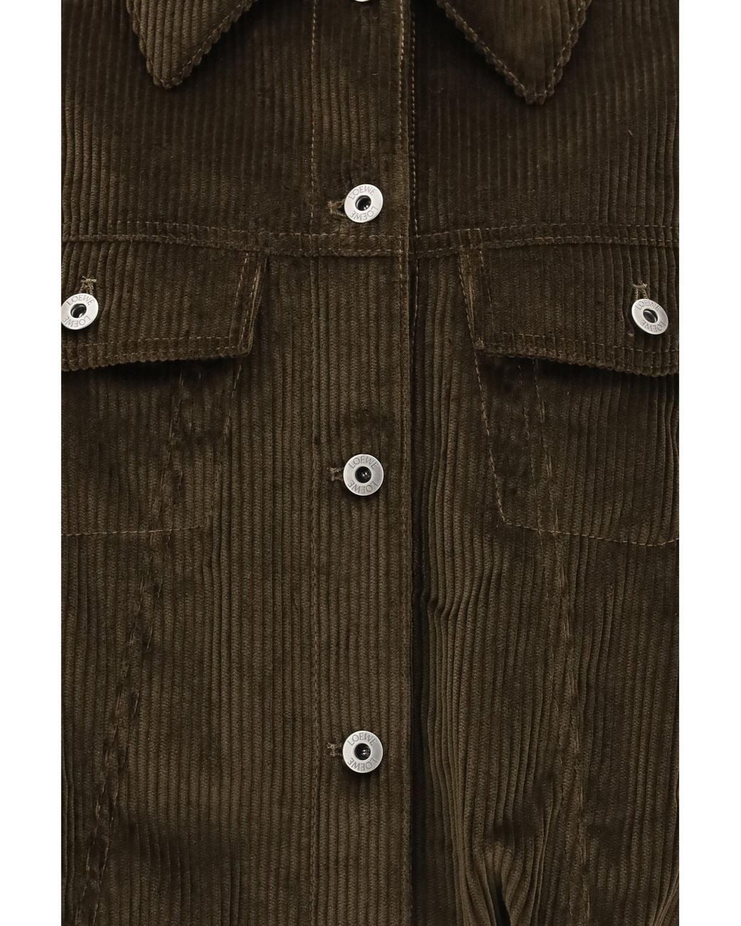Loewe Brown Cotton Corduroy Jacket
