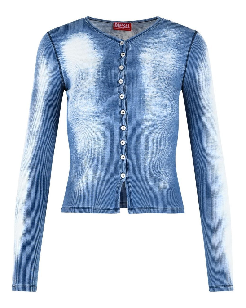 DIESEL Blue 'Gabriel' Light Stretch Cotton T-Shirt