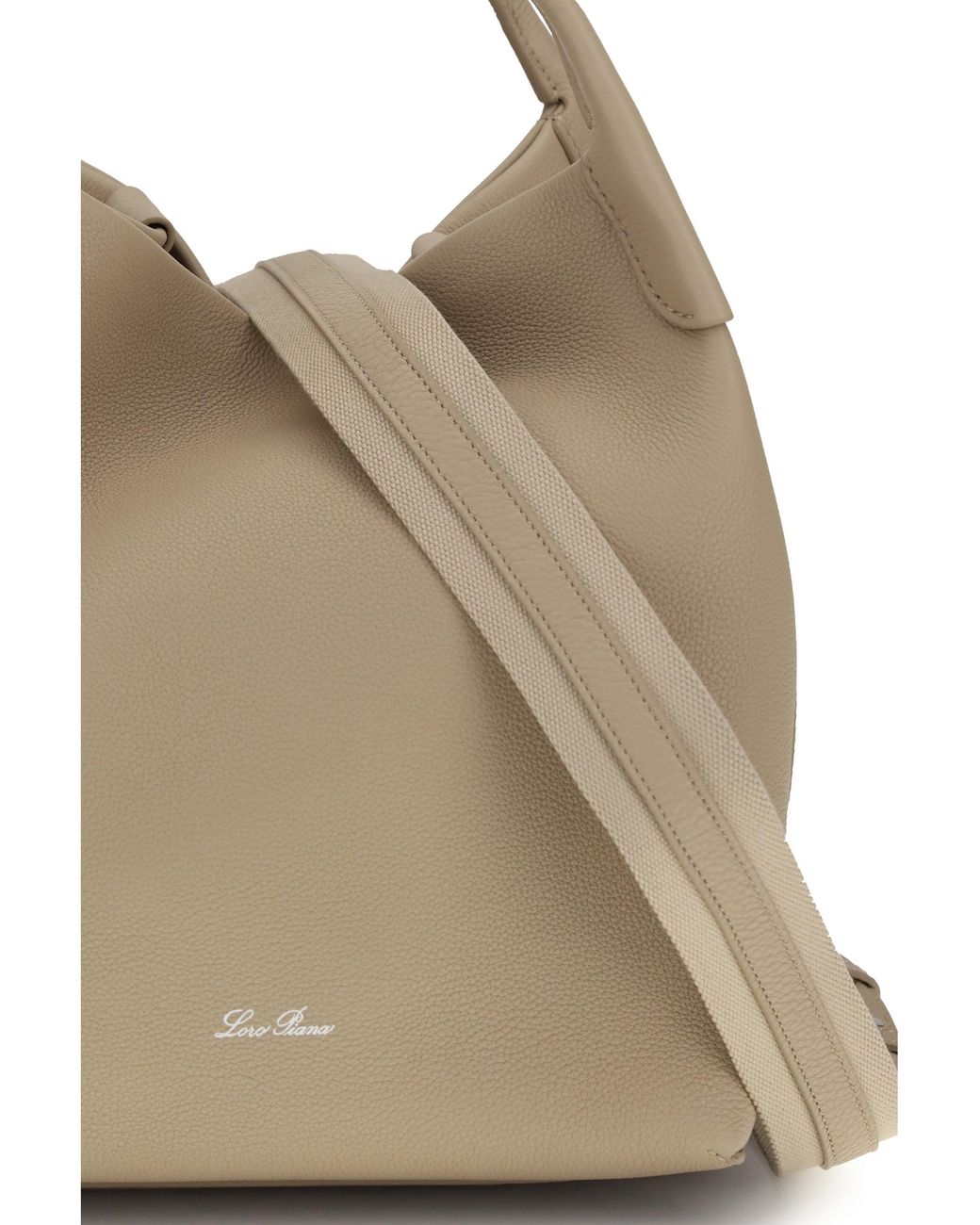 Loro Piana Natural Bale Large Shoulder Bag