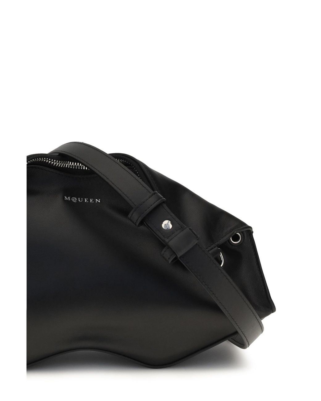 McQueen Black Manta Clutch