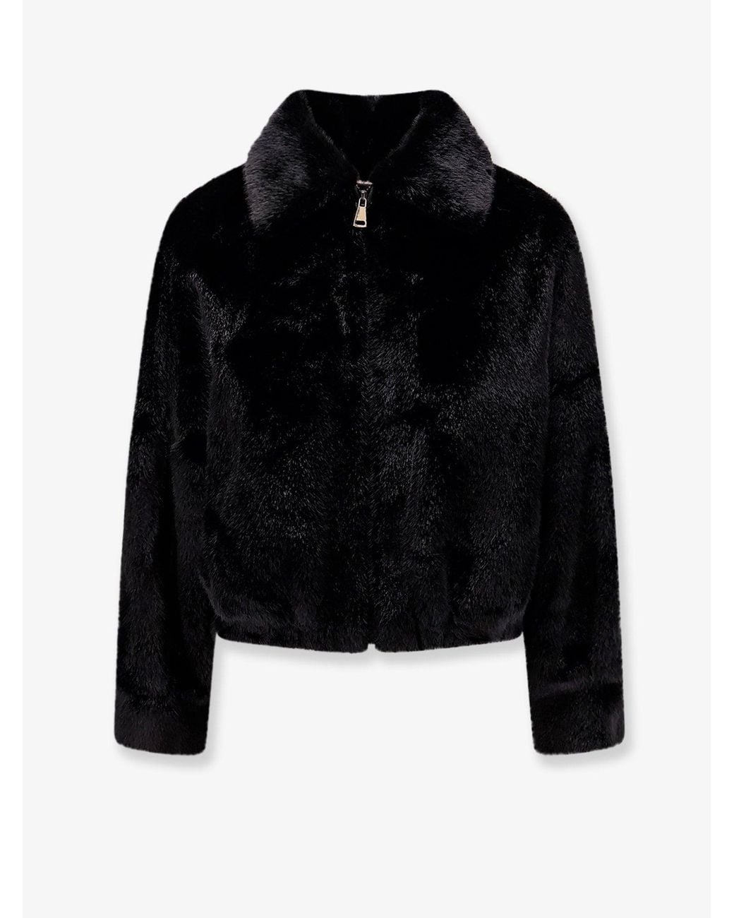VALENTINI 1972 Black Faux Mink Jacket