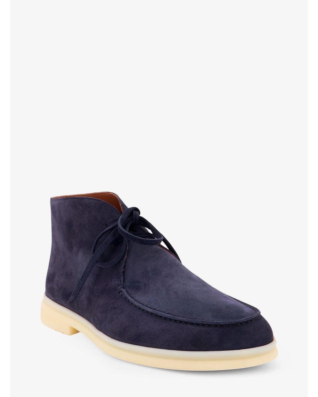 Loro Piana Blue Walk And Walk Suede Lace-Up for men