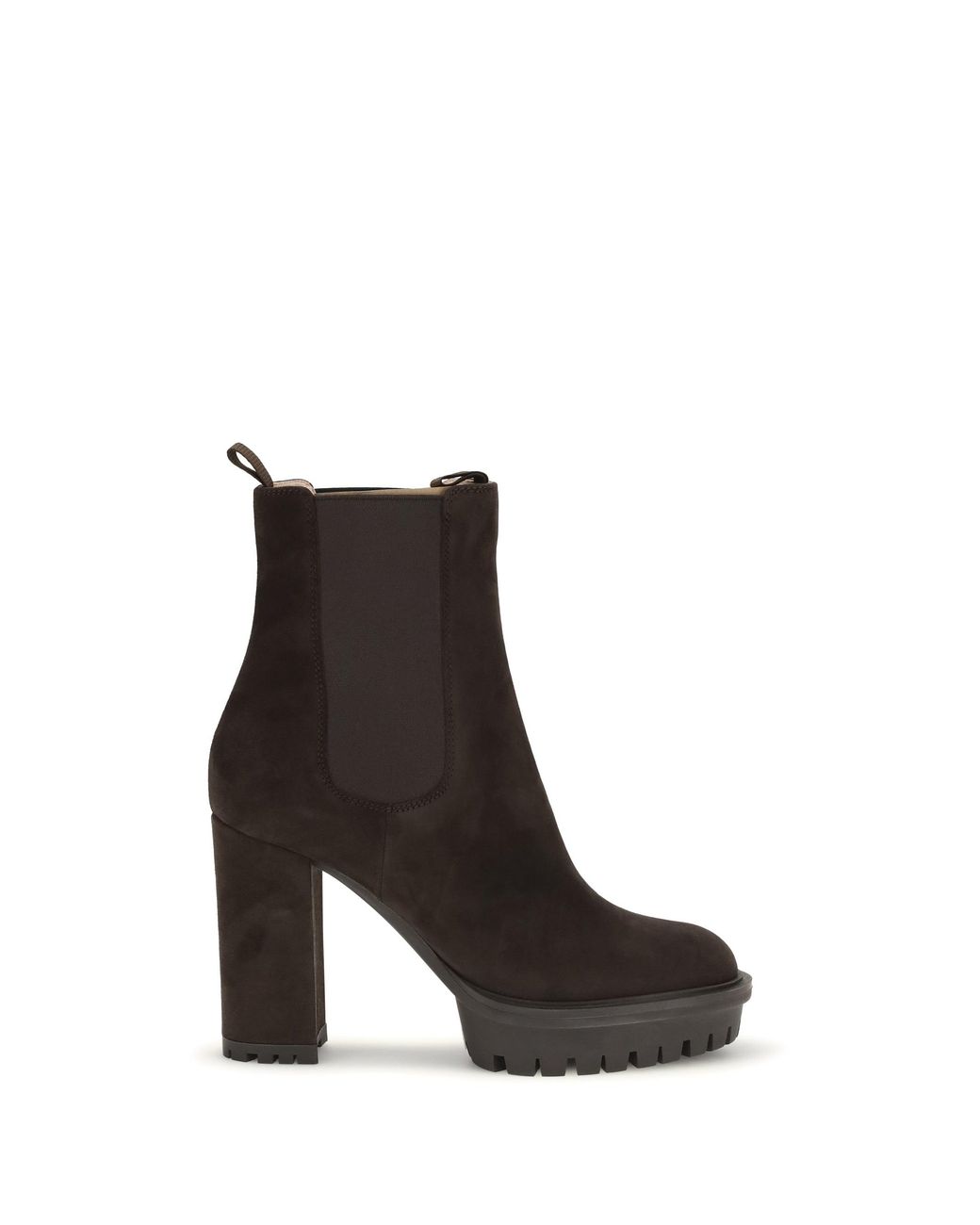Gianvito Rossi Black Barry Suede Ankle Boots
