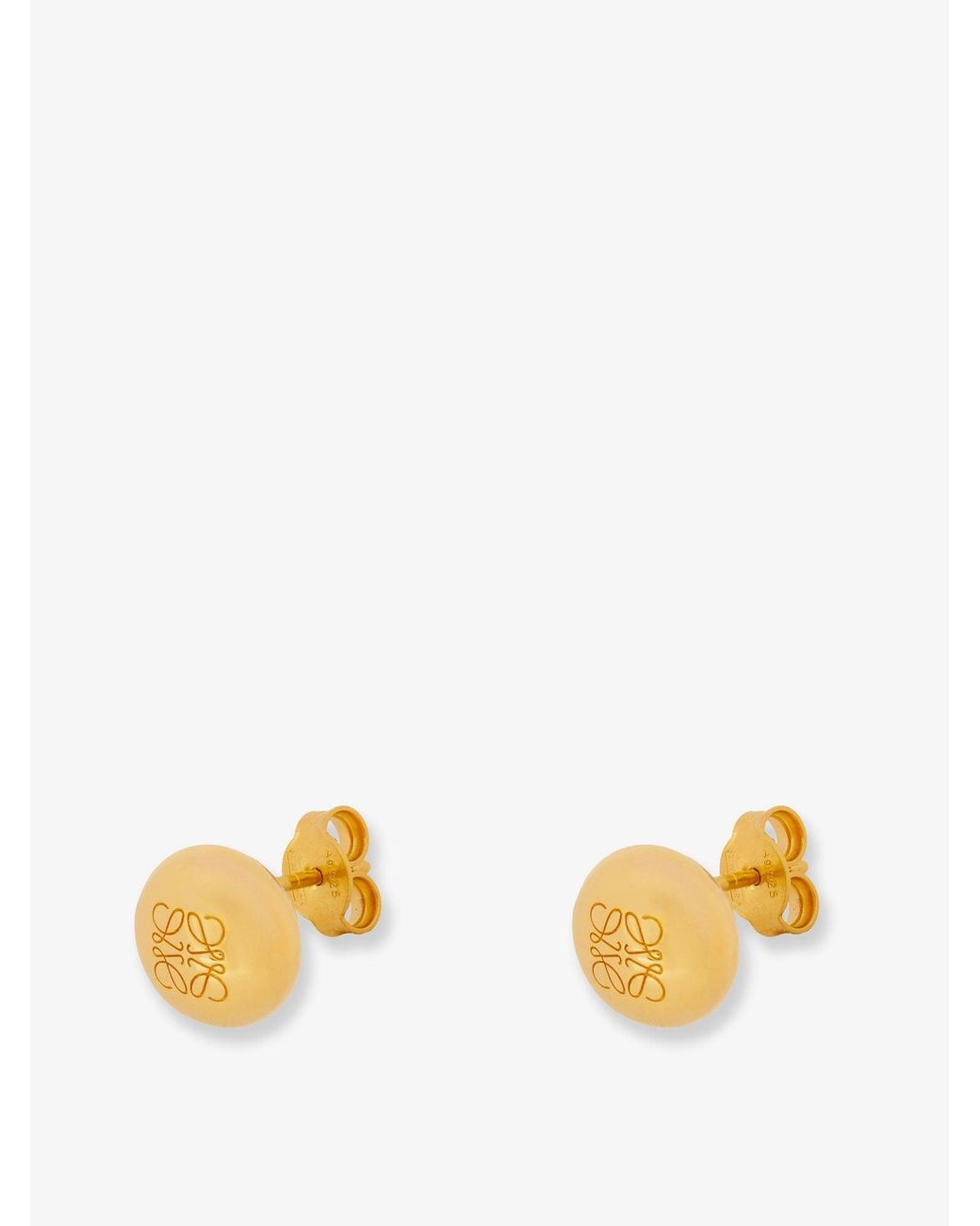 Loewe Metallic Paula's Ibiza Anagram Pebble Sterling Earrings