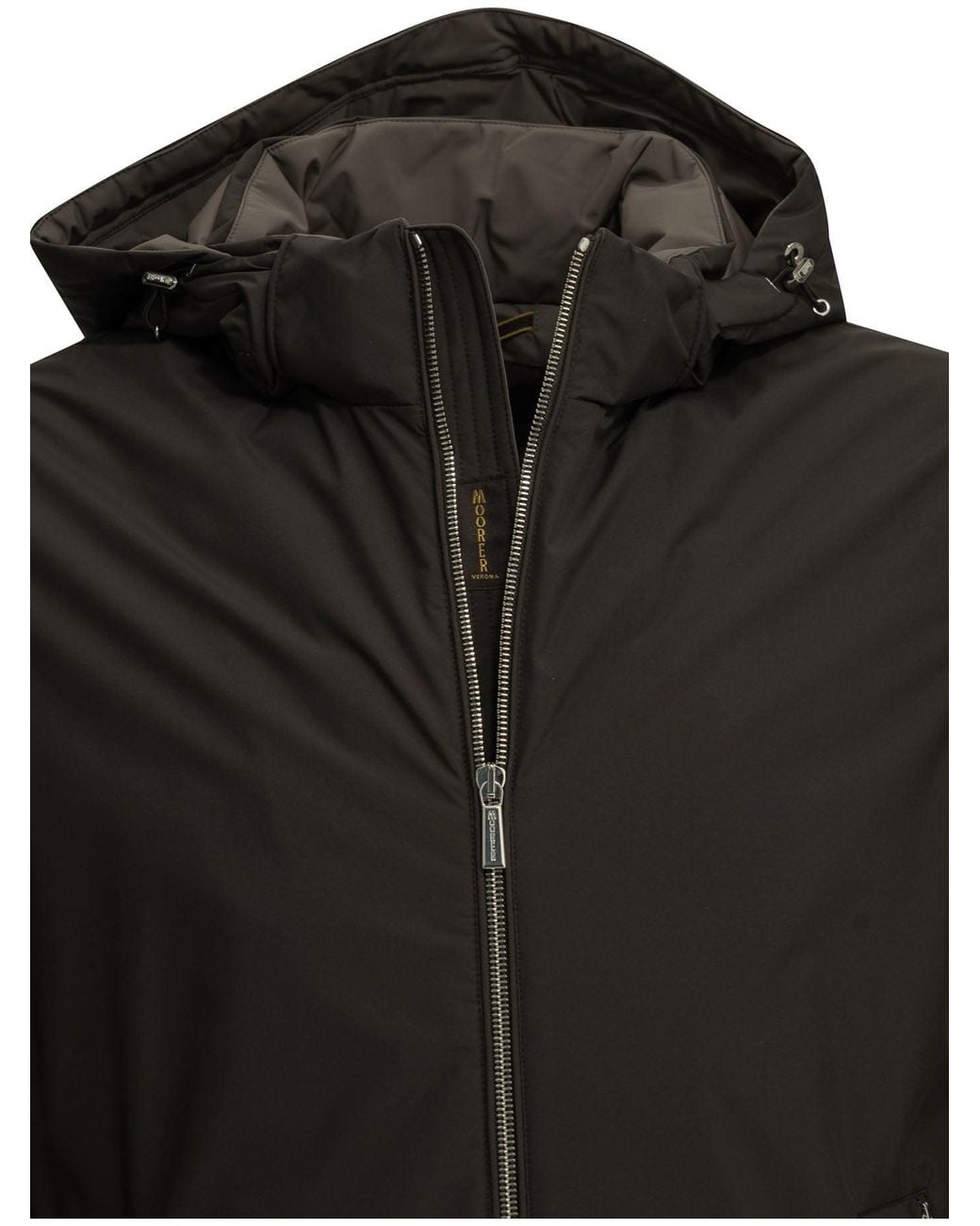 Moorer Black Albini-Stp Short Down Jacket for men