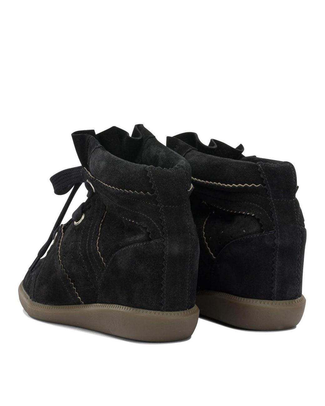 Isabel Marant Black "Bobby" High Top Sneakers