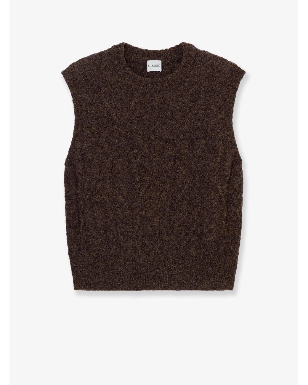 Closed Brown Wool Blend Vest