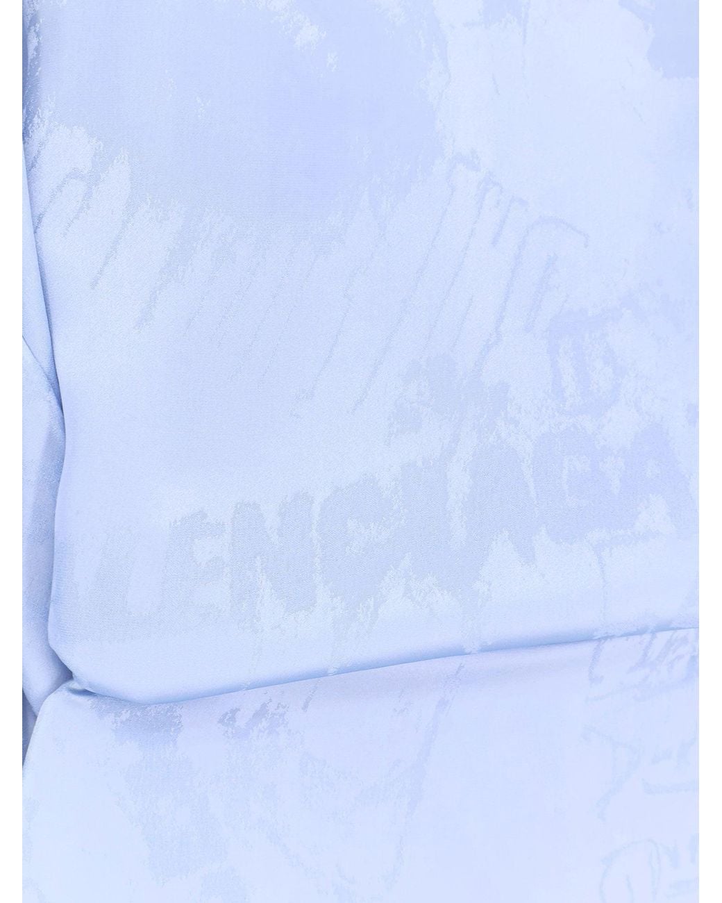 Balenciaga Blue Wrap Silk Mini Dress