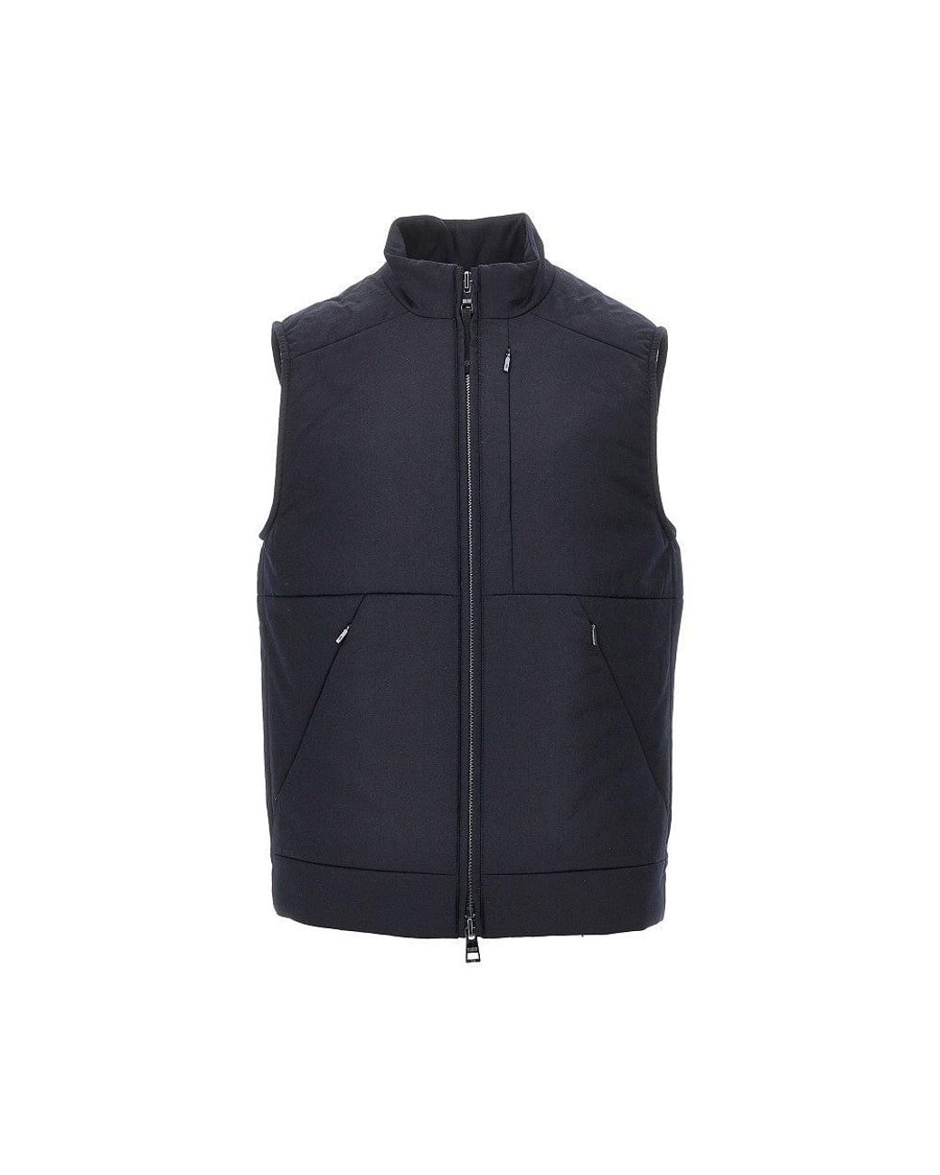 DUNO Blue 'Arlo' Padded Wool Vest for men